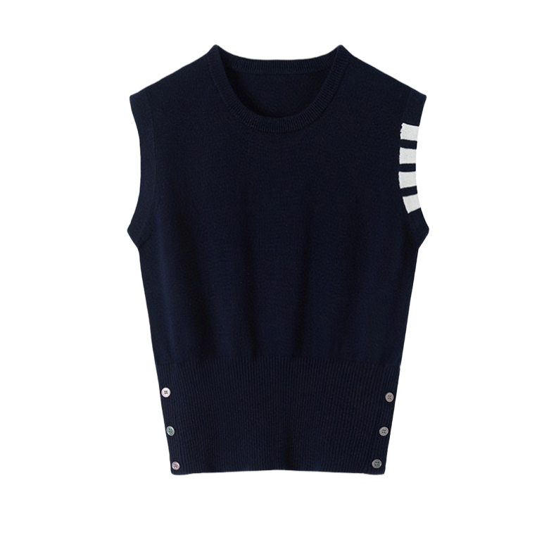 Four-Bar Knit Sweater Vest | Thom Browne