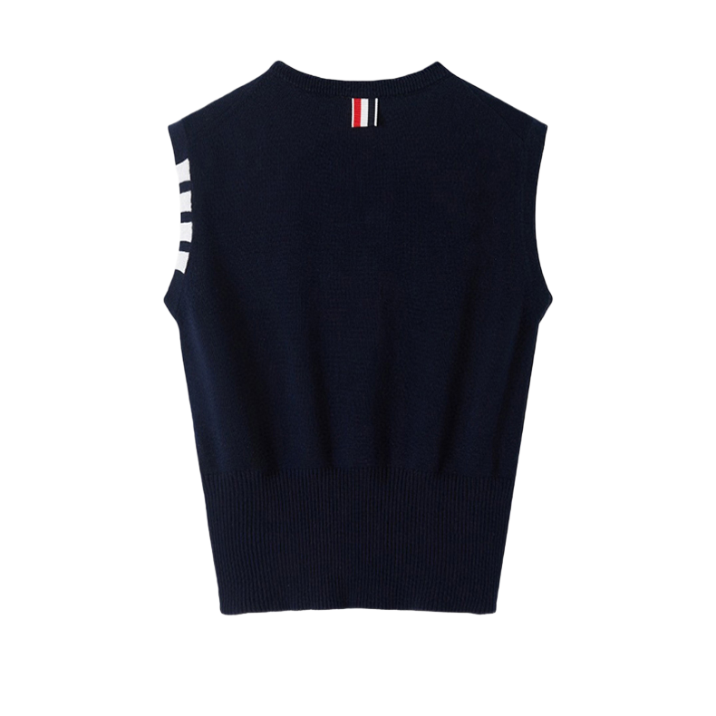 Four-Bar Knit Sweater Vest | Thom Browne