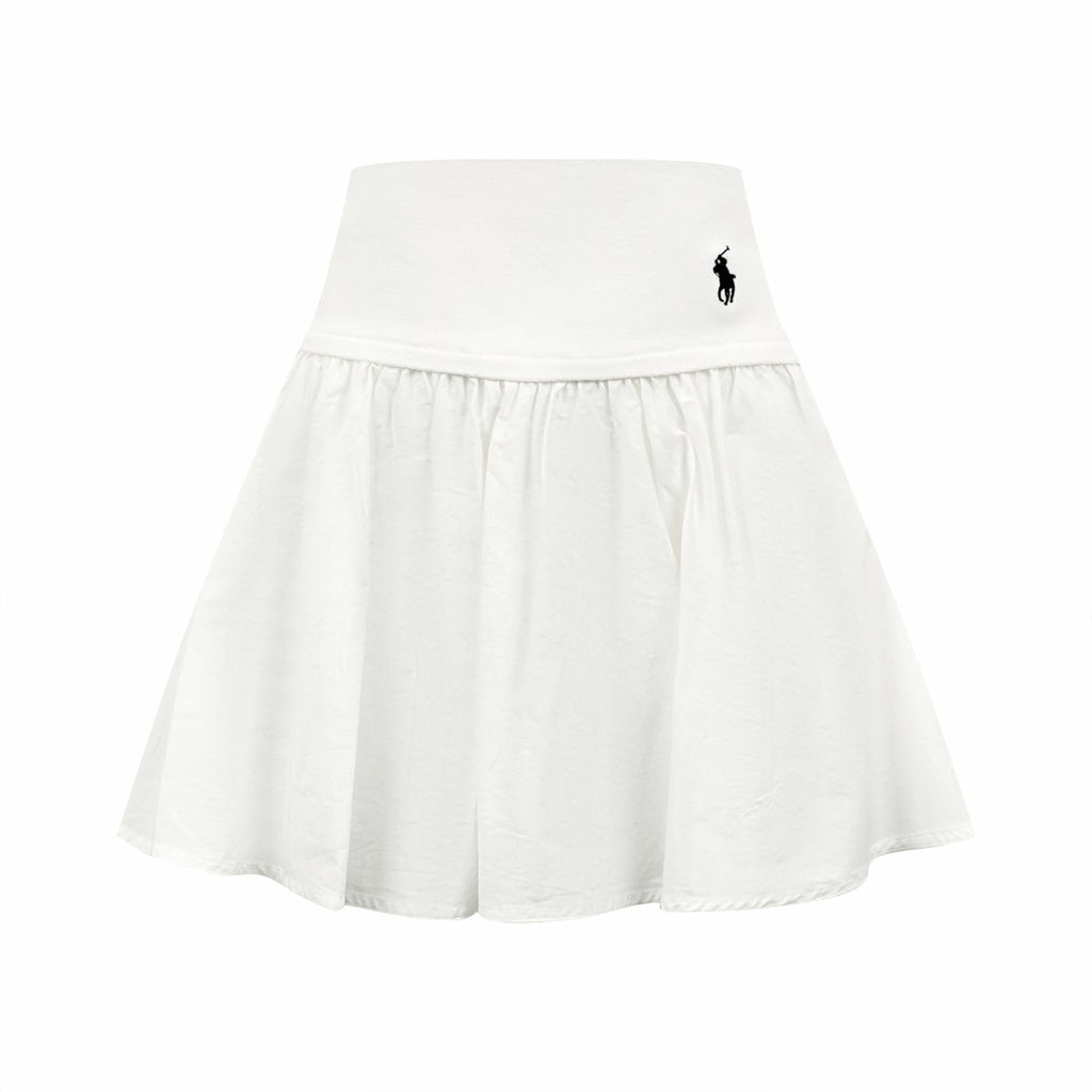 Polo Ralph Lauren Women’s High‑Waist Pleated Mini Skirt With Pony Embroidery