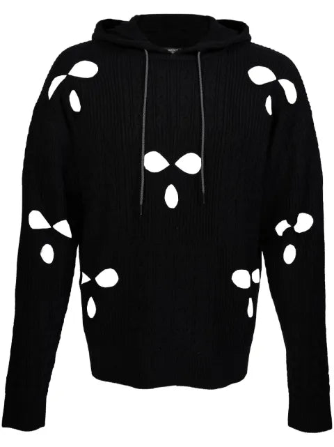 Mostly Heard Rarely Seen knitted cut-out hoodie