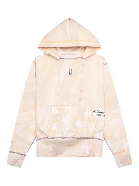 Advisory Board Crystals x LA Lakers wood-grain star-print hoodie