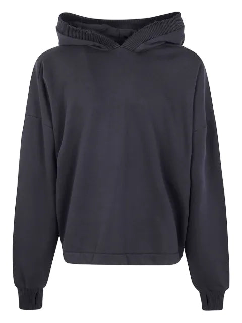Thom Krom ribbed-trim long-sleeve hoodie