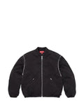 Supreme quilted-design bomber jacket