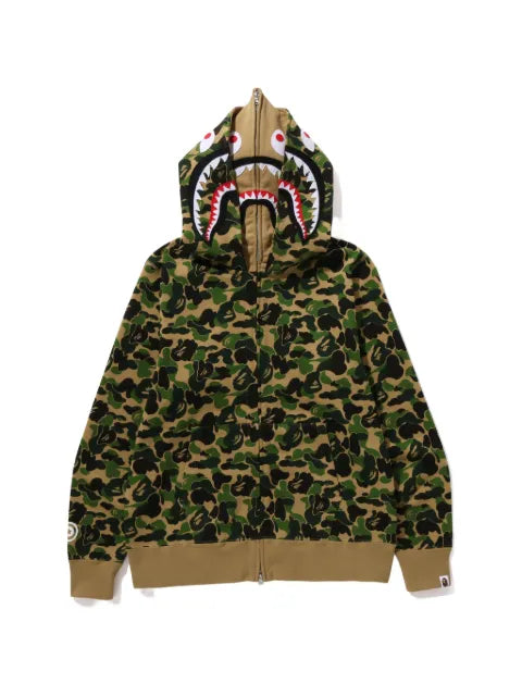 A BATHING APE® full-zip camouflage-print hoodie