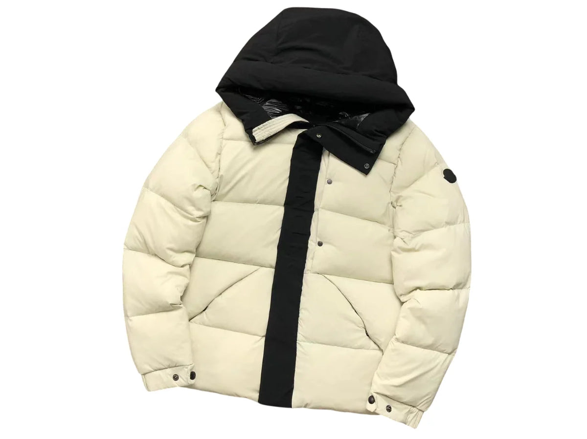 Moncler Madeira Down Jacket – Cream & Black