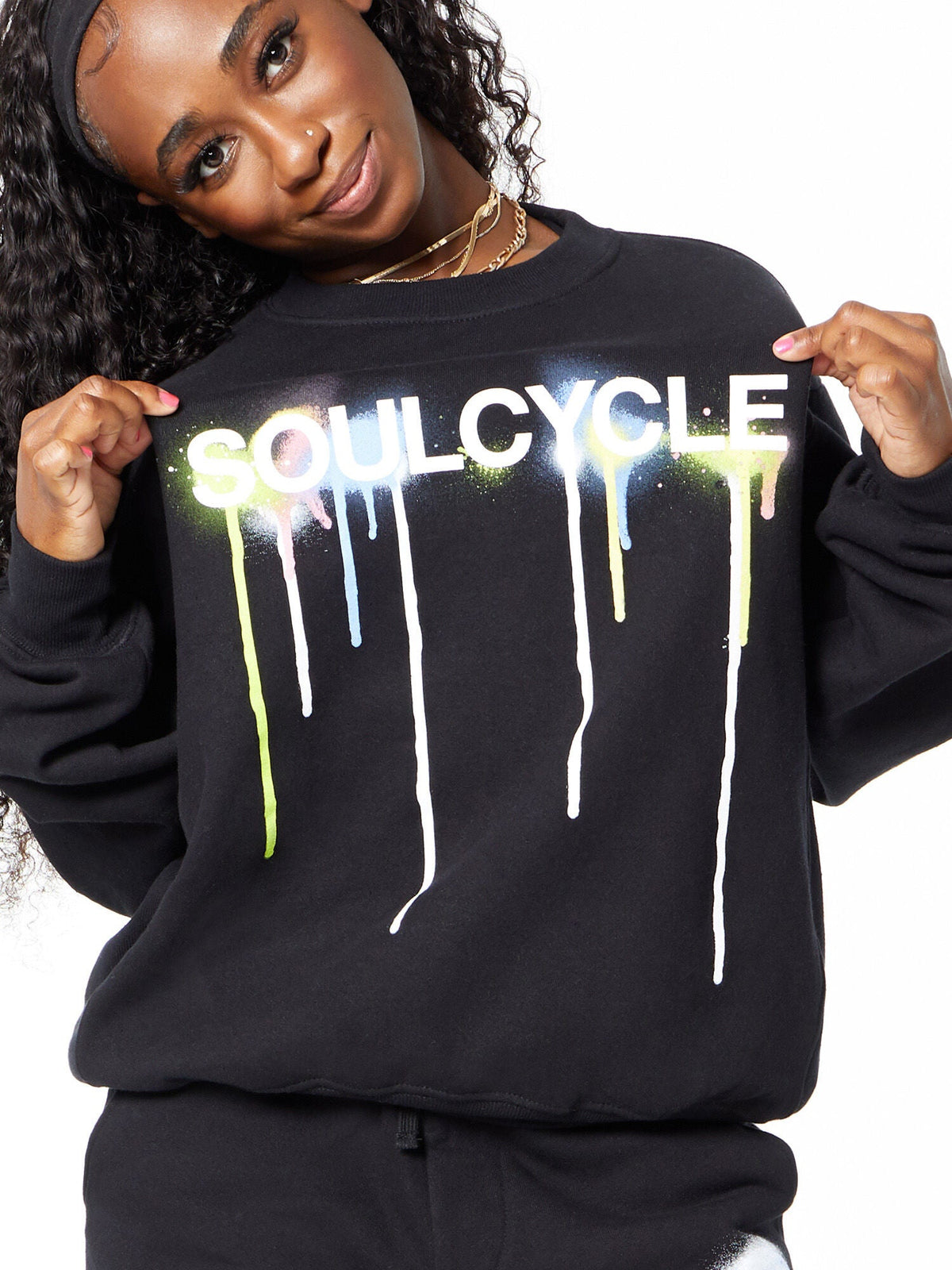 DEREK CREWNECK BLACK DRIP