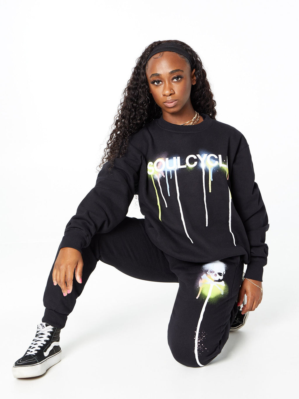 DEREK CREWNECK BLACK DRIP
