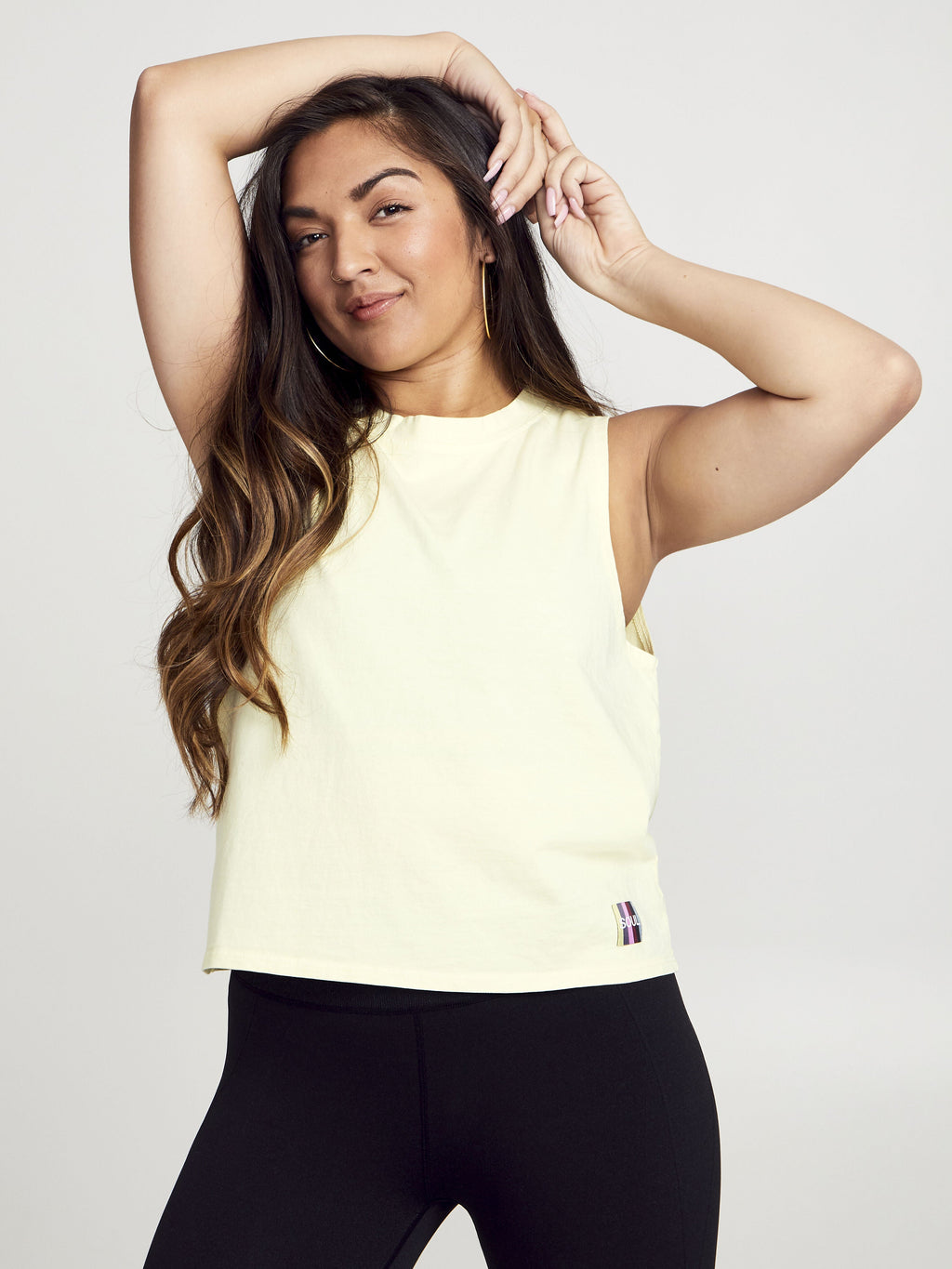 CROP BOXY MUSCLE TANK