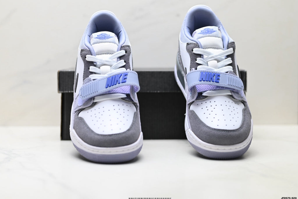 Jordan Legacy 312 Low White Wolf Grey Purple Sneakers