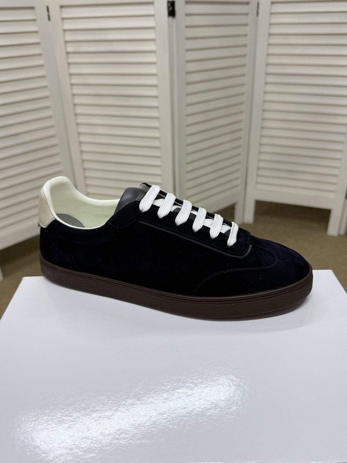 Brunello Cucinelli Men's Low-Top Sneakers - Textured Panel Design